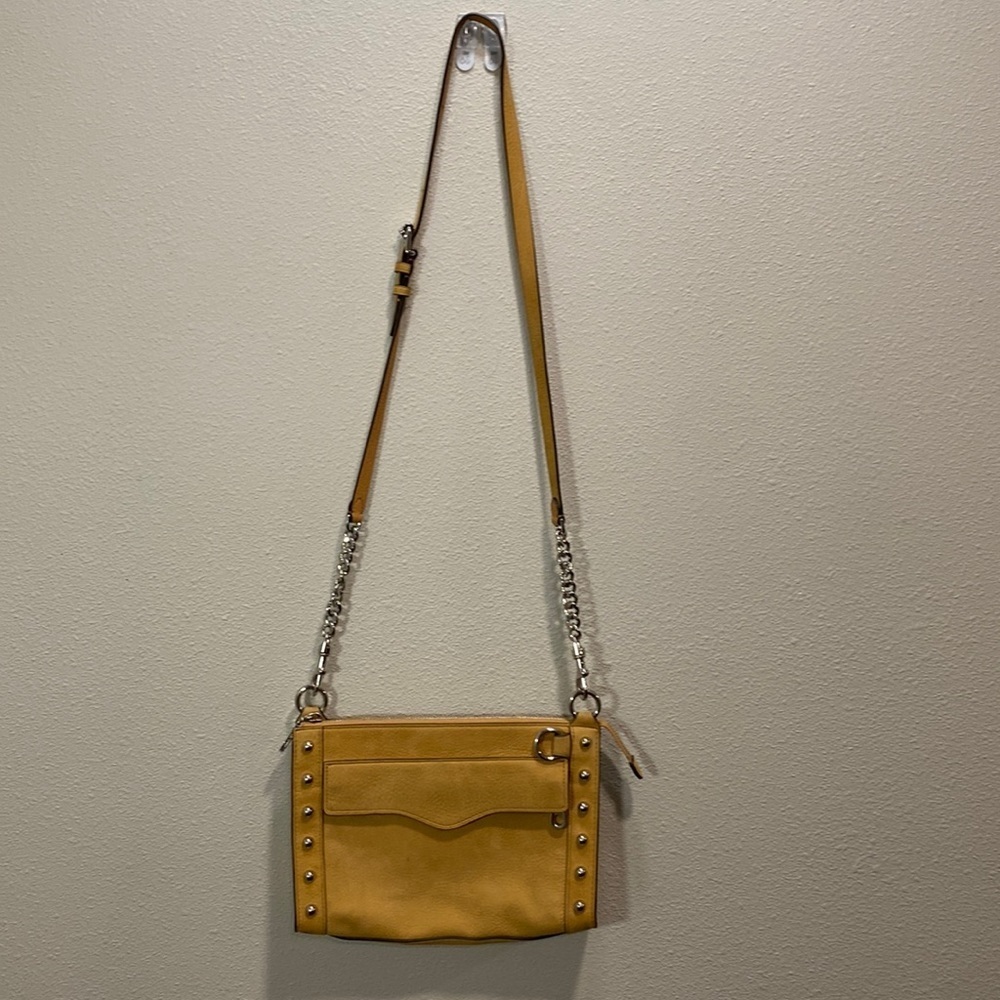 Rebecca Minkoff MAB leather crossbody bag yellow‎